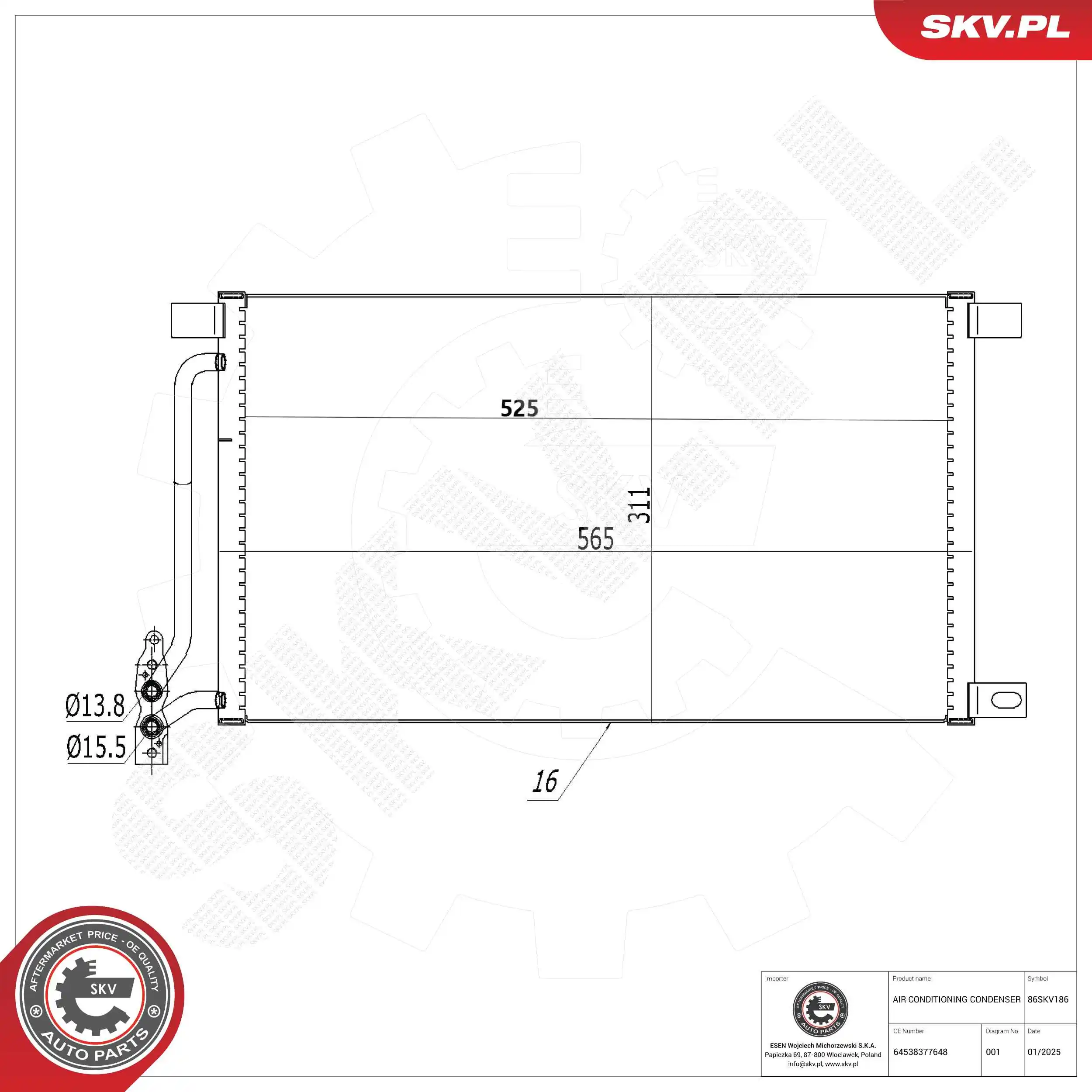 Condenser, air conditioning